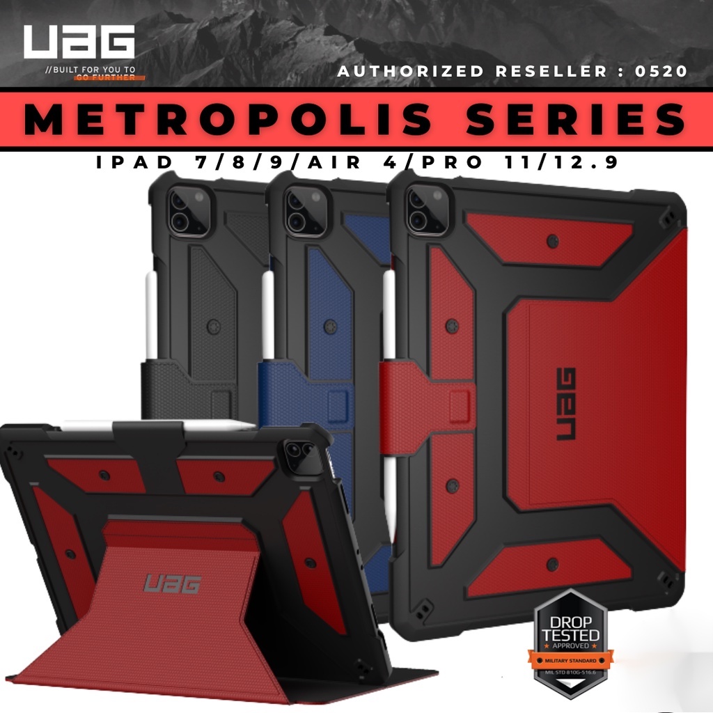 Uag Bao Da Máy Tính Bảng Chống Sốc Cho iPad Mini 6 5 / 4 / 3 / 2 / 1 iPad Pro 12.9 iPad 2022 / 2021 / 2020 Vỏ