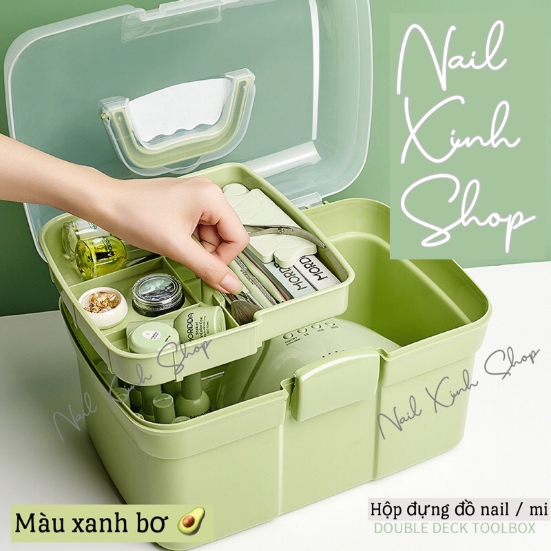 Cốp đựng đồ nail bằng nhựa ( nail ,mi , phun xăm ... )