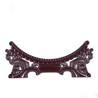 Giá đỡ đĩa , dựng đĩa loại lớn 40cm đầu rồng song long nhựa giả gỗ