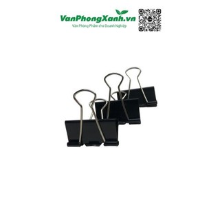 Kẹp sắt đen (kẹp bướm) 155- 32mm (hộp 12 cái) Văn Phòng Xanh