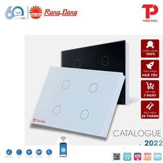 Công tắc cảm ứng rạng đông âm tường model rd sw.1 | rd sw.2 | rd sw.3 | rd sw.4 điều khiển từ xa qua internet