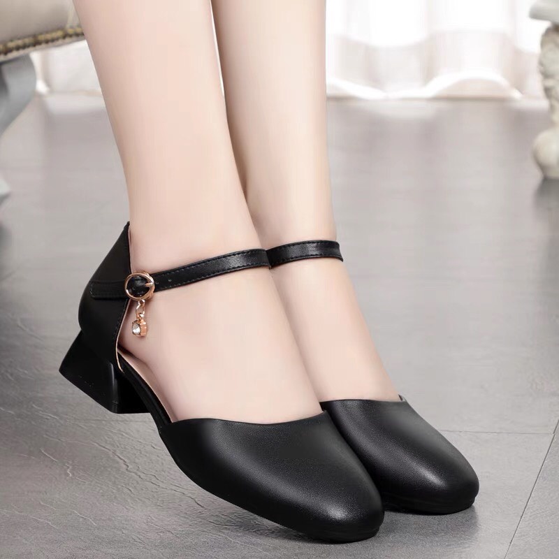 Giày cao gót mũi vuông phong cách nữ tính đế 5 phân - Giày dép nữ BeeTee MV5