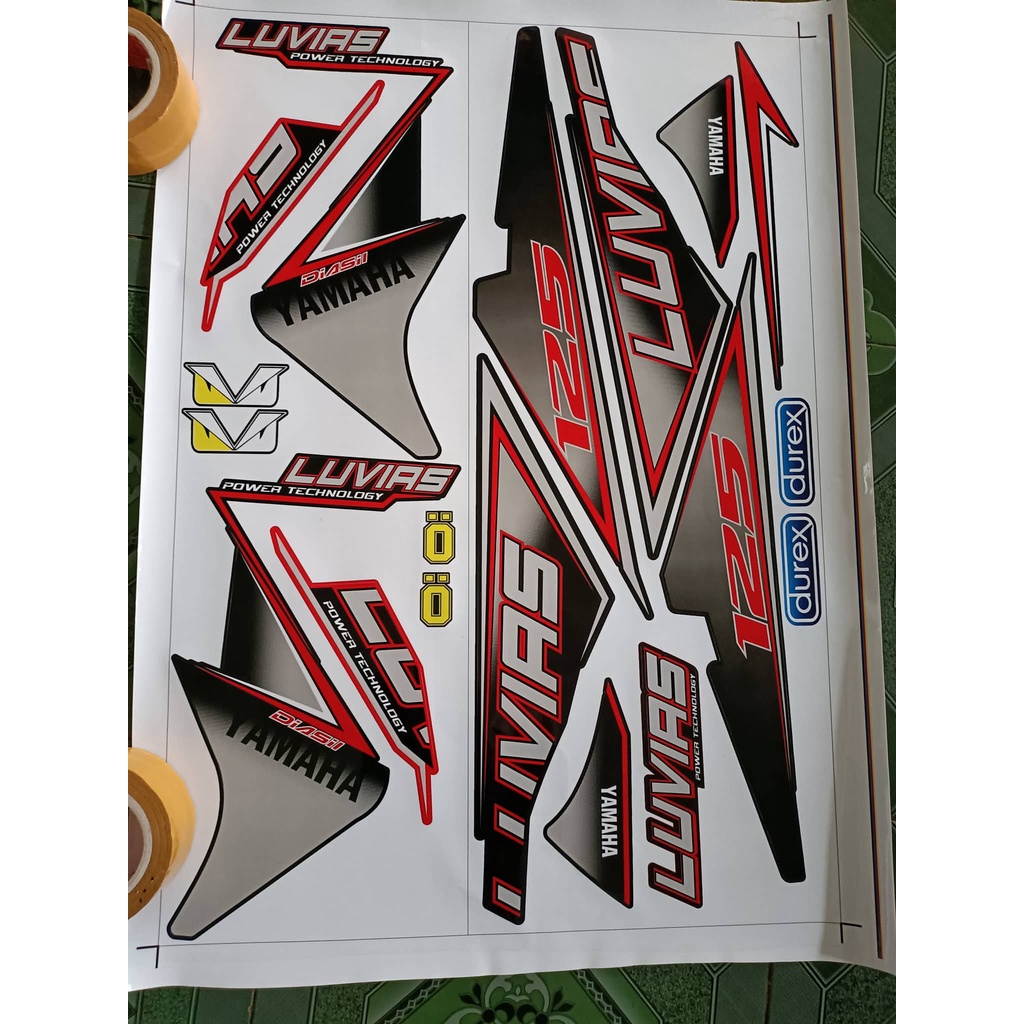 tem rời luvias 125 đỏ đen