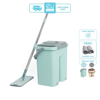 Bộ cây lau nhà ,chổi lau nhà thông minh tự vắt TẶNG Kèm 2 miếng lau siêu sạch LSCKT