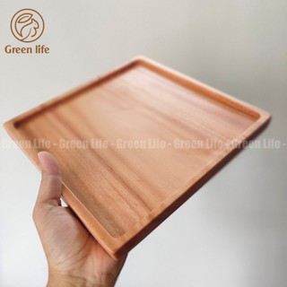 Khay gỗ Xà Cừ vuông 25cm