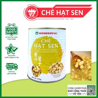 Chè Hạt Sen Wonderful 870gram, Được tinh chọn từ những hạt sen tươi, căng tròn làm tăng giá trị cho sản phẩm