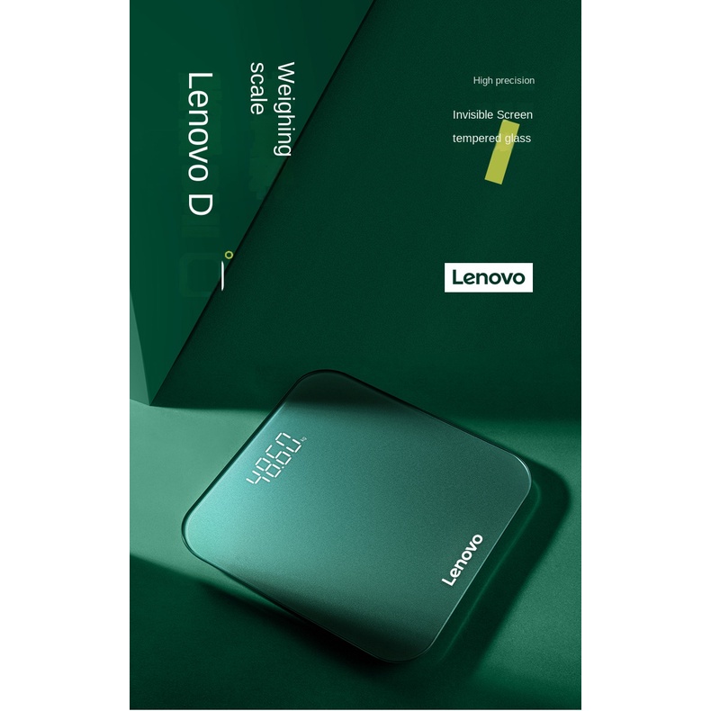 Cân Điện Tử Lenovo - Cân Hiển Thị Chính Xác, Kiểm Tra Thông Số Sức Khỏe, Mặt Kính Sang Trọng Cao Cấp