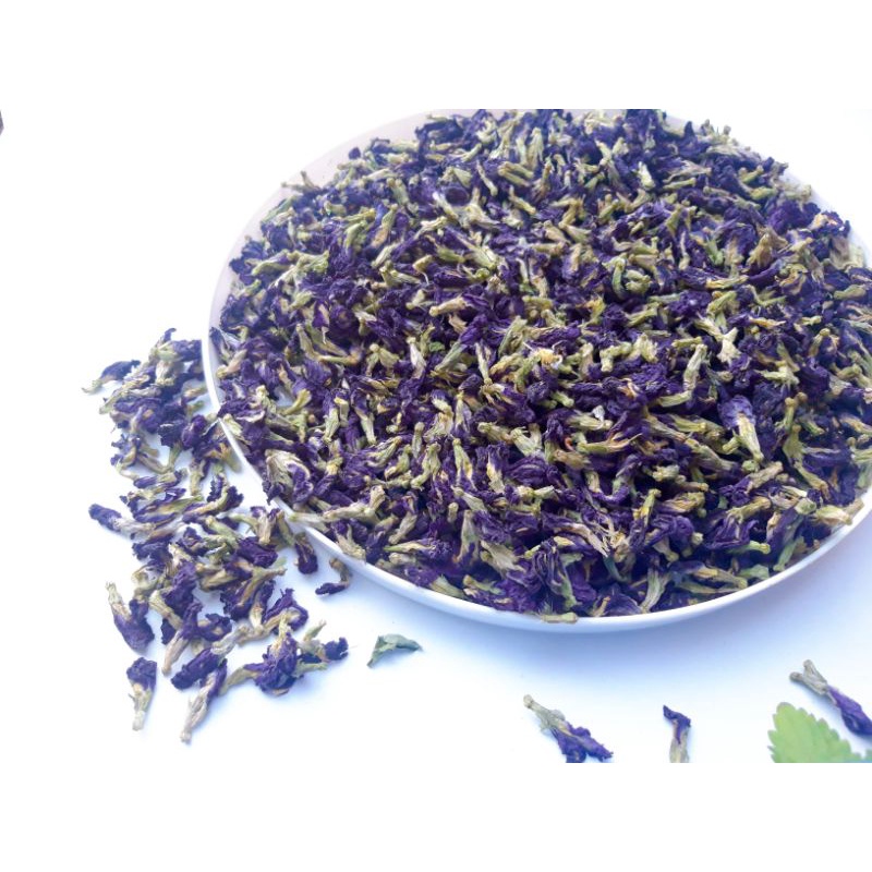 Trà hoa đậu biếc sấy khô, hoa đậu biếc làm xôi nấu chè