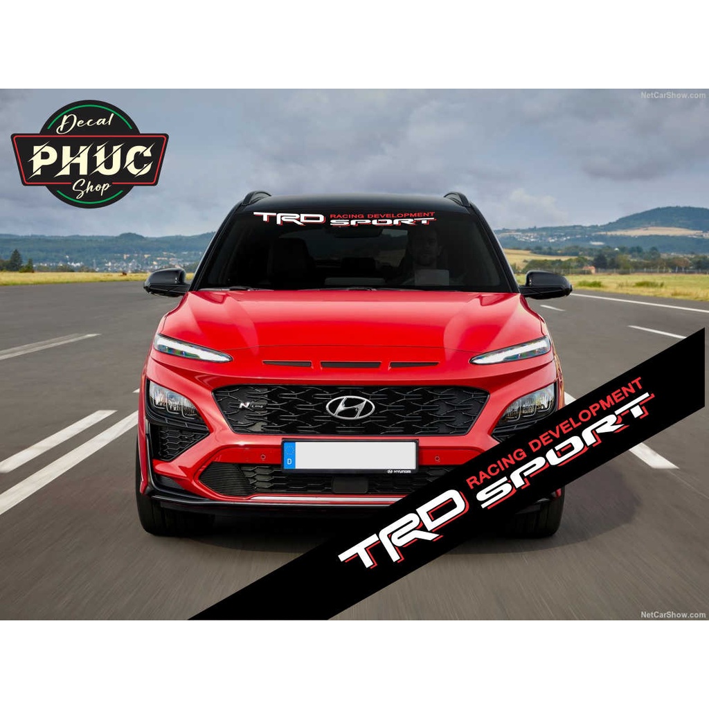 Tem dán kính lái chống nắng ô tô mẫu TRD Racing Development Sport