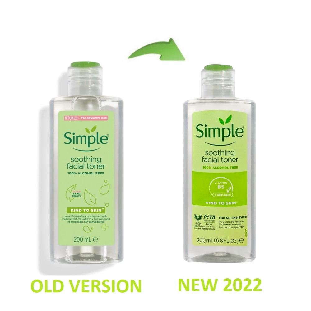 Nước Hoa Hồng Simple Kind To Skin Soothing Facial Toner 200ml