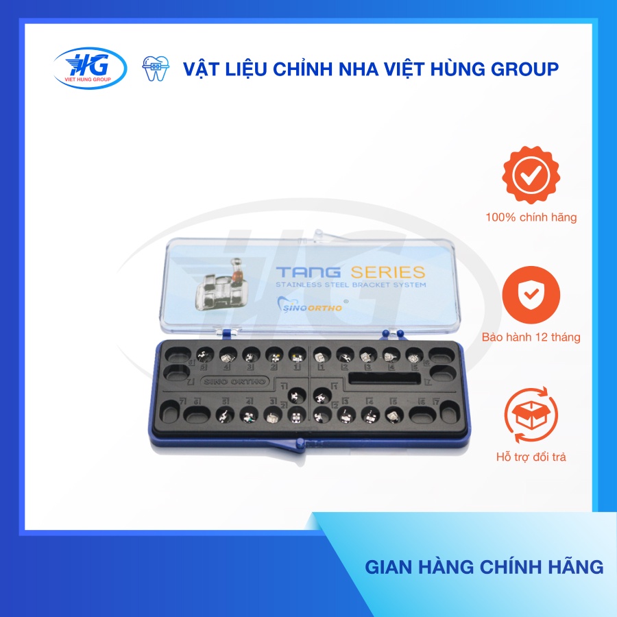 Mắc Cài Kim Loại Hệ Roth/ MBT 022 Hook 345 SINO Dùng Trong Chỉnh Nha - VIỆT HÙNG GROUP