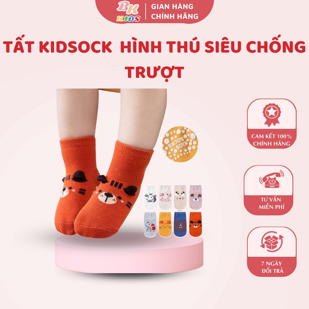 Tất KIDSOCK Hình Thú Siêu Chống Trượt