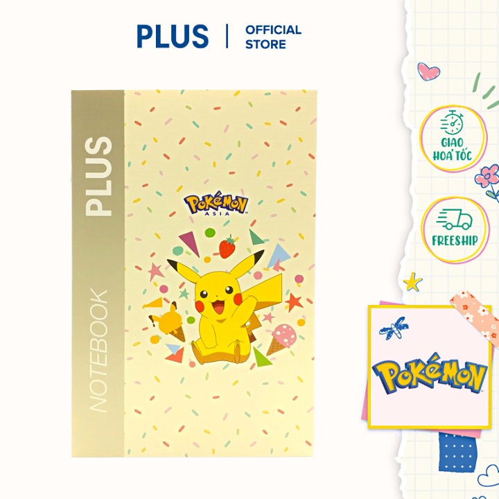 Tập vở học sinh PLUS B5 120 trang - Phiên bản Pokemon