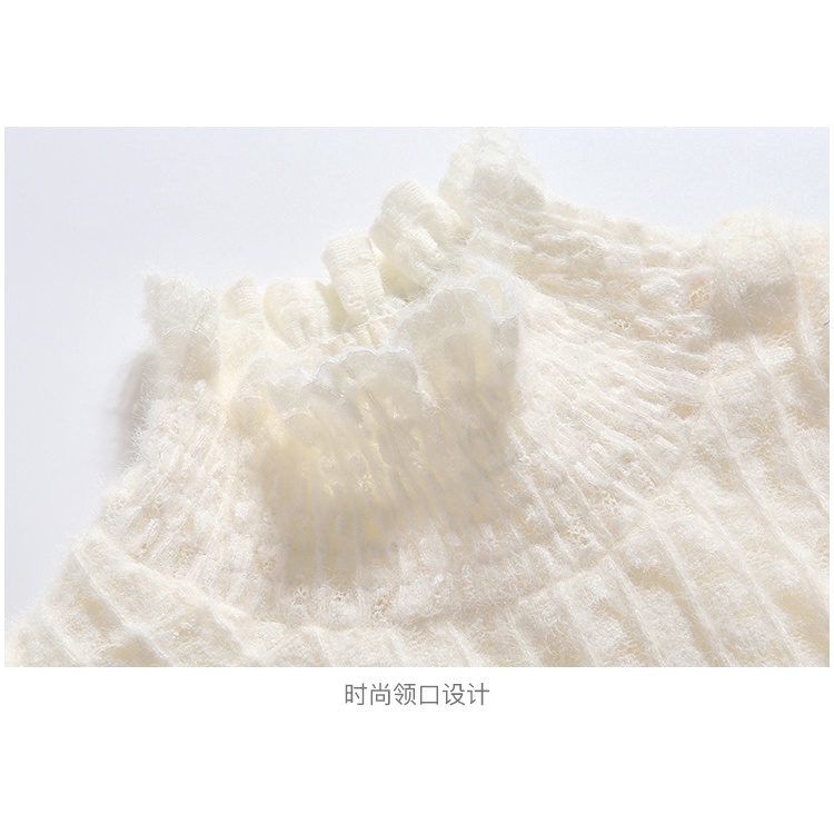 Áo Sơ Mi Tay Dài Ống Loe Phối Ren Phong Cách Hàn Quốc Thời Trang Mùa Đông Cho Nữ