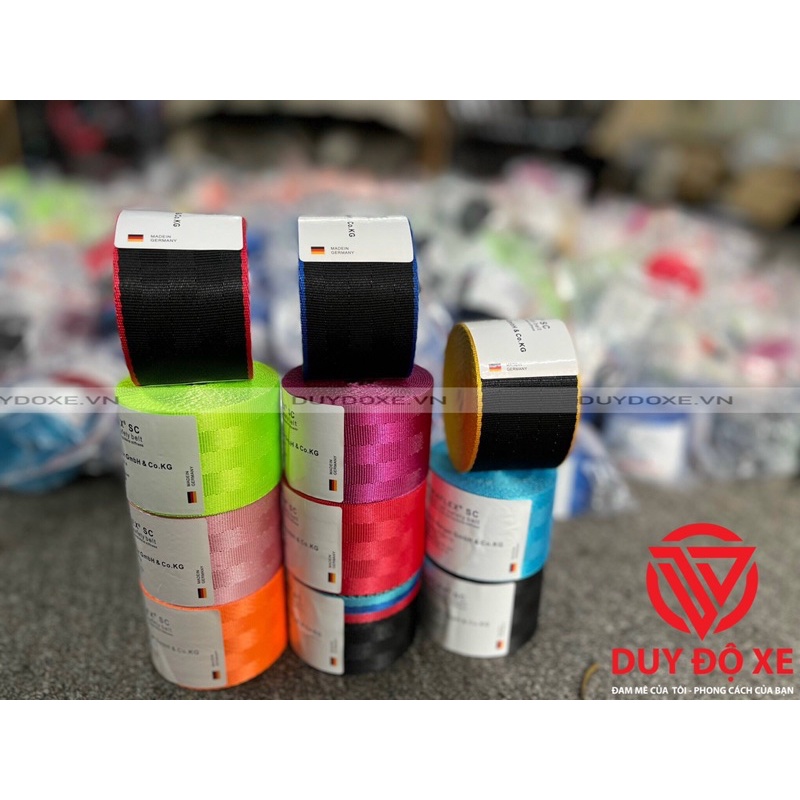 Dây Đai An Toàn Bằng Vải Nhiều Màu Sắc Cho Xe Hơi, Xe Ô Tô Germany