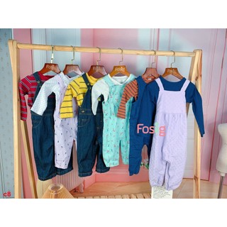 [3m-6m] Set Yếm Bé Trai Cter - Xanh Jean Nhạt C8A