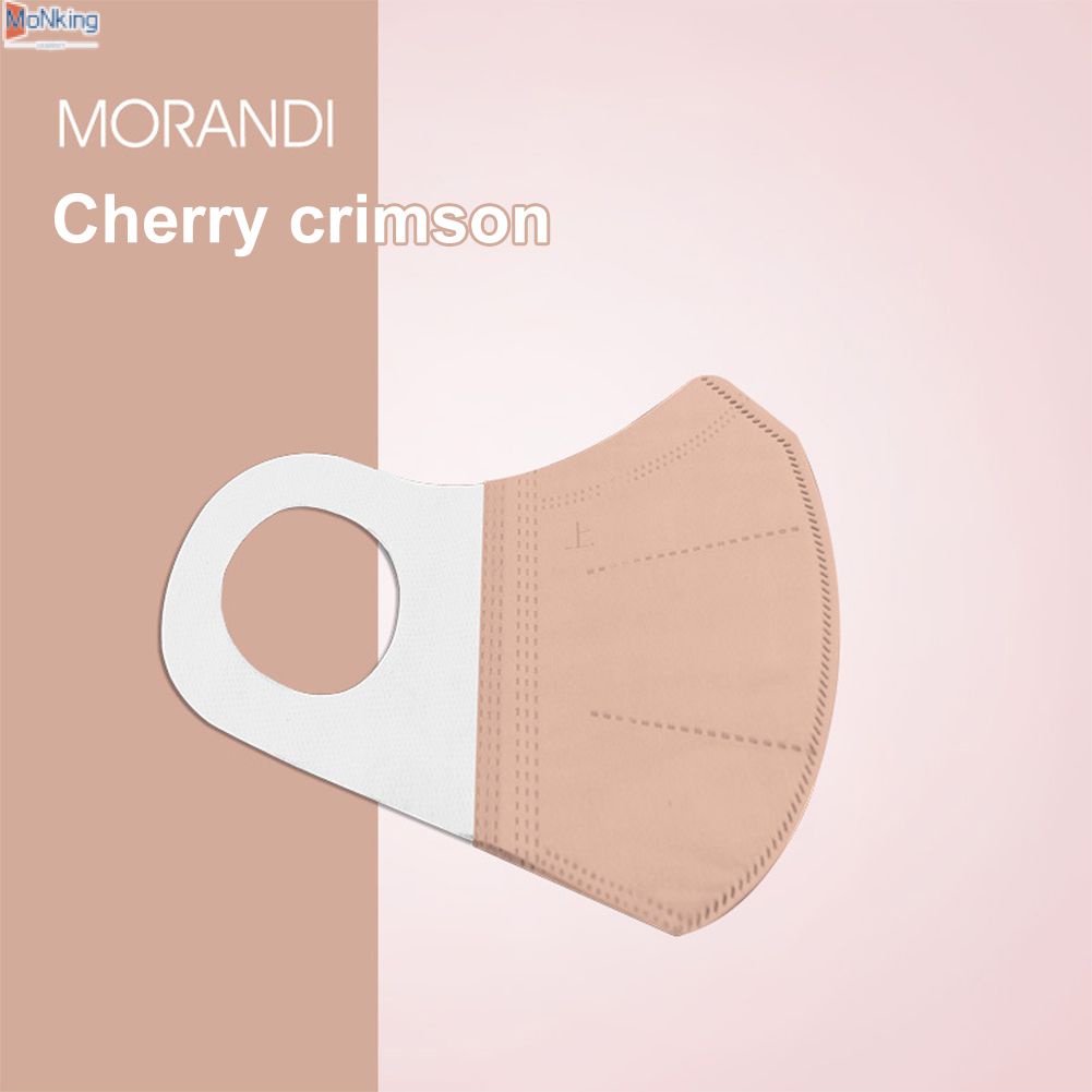2022 Mới Morandi Màu Mặt Nạ Người Lớn Mặt Nạ Bảo Vệ Cao Mặt Giá Trị Thun 3D Stereo Mặt Nạ ^ MK ^