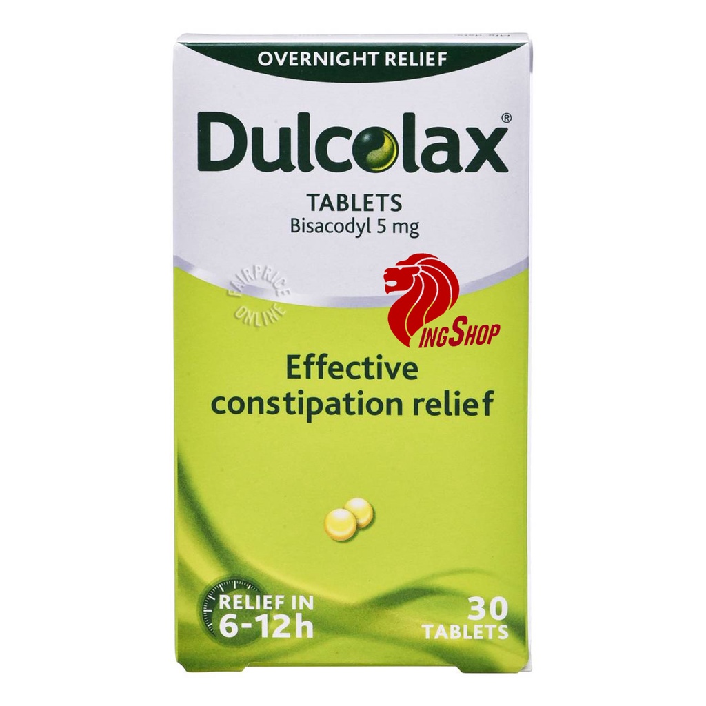 HỘP 30 VIÊN NHUẬN TRÀNG Dulcolax/ Viên uống chống táo bón Dulcolax 30v