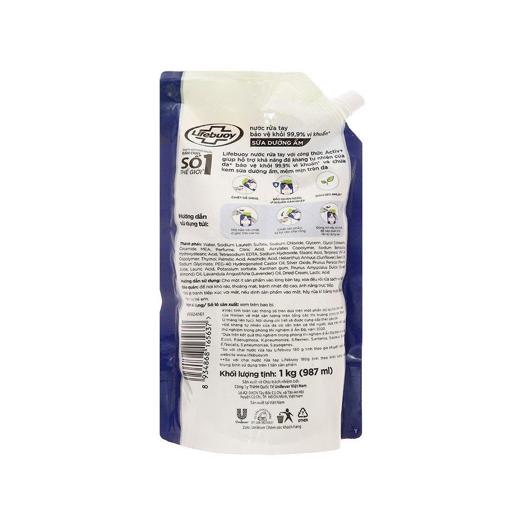 Nước rửa tay sạch khuẩn Lifebuoy Túi 1KG
