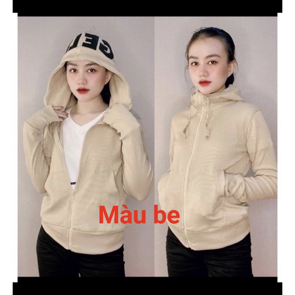 Áo Khoác Thời Trang Chống Nắng GELIN Chữ Thêu Dày Dặn Đẹp