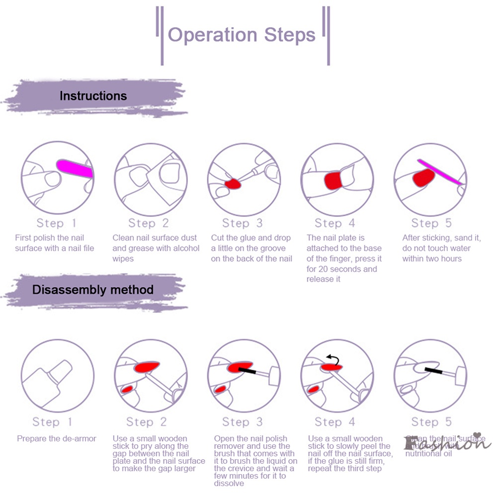 Móng Tay Giả Chuỗi Xích Dễ Tháo Rời Hợp Thời Trang Cho Nữ