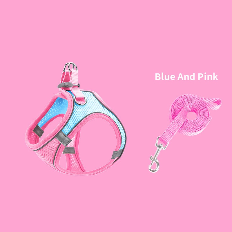 Dây Dắt Thú Cưng Đi Dạo Thiết Kế Phản Quang Thoáng Khí Tiện Dụng