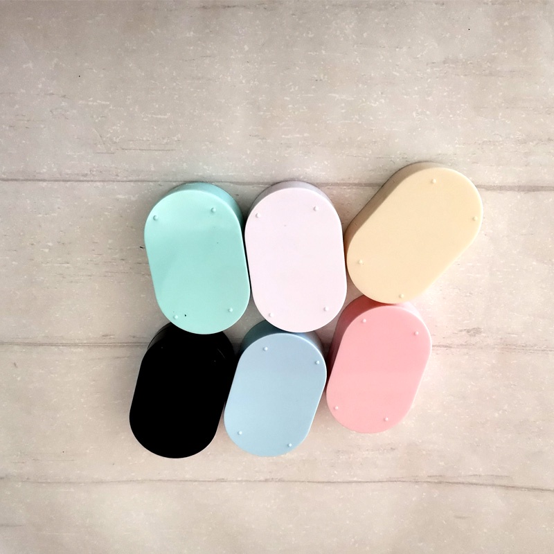 Hộp Đựng Kính Áp Tròng Hình Thỏ / Gấu / Chó / Cáo Dễ Thương Kèm Gương Soi Tiện Dụng Mang Theo Du