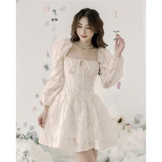 ĐẦM VÂN HOA CỔ U ⚡HỎA TỐC⚡ MEOINDAHOUSE