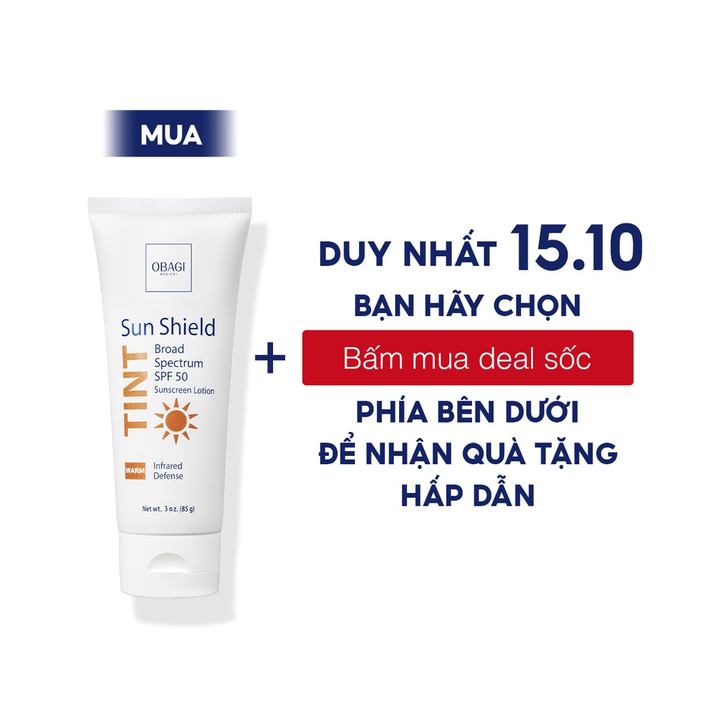 Kem lót chống nắng che khuyết điểm Obagi Tint SPF 50 (Warm) - 85gr