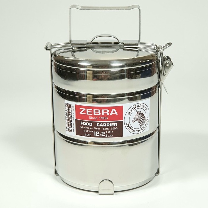 Camen Inox Zebra Thái Lan 12cm x 2.5 ngăn - 150126 inox 304 cao cấp an toàn