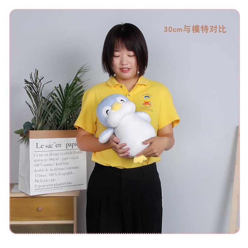 Thú Nhồi Bông Hình Chim Cánh Cụt Đầu To Siêu Mềm Đáng Yêu