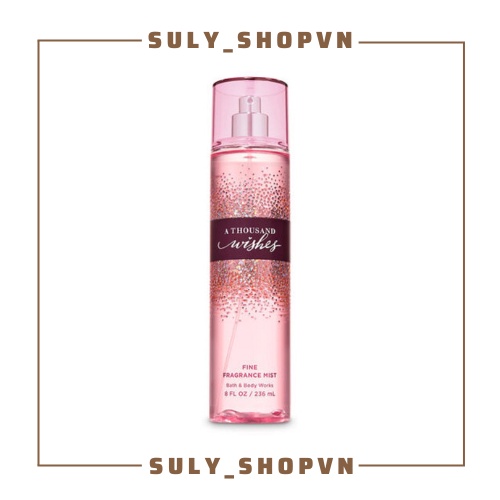 Xịt thơm toàn thân A Thousand Wishes Bath and Body Works Victoria Secret 30ml, 236m