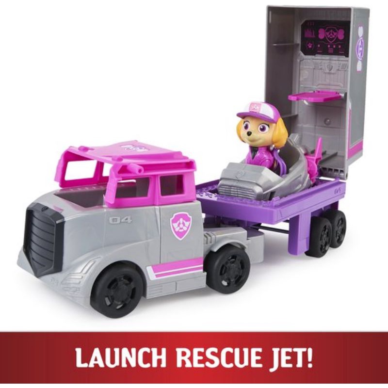 Đồ chơi Paw Patrol: Xe cứu hộ Big Truck Pups và chó cứu hộ Skye công năng mới