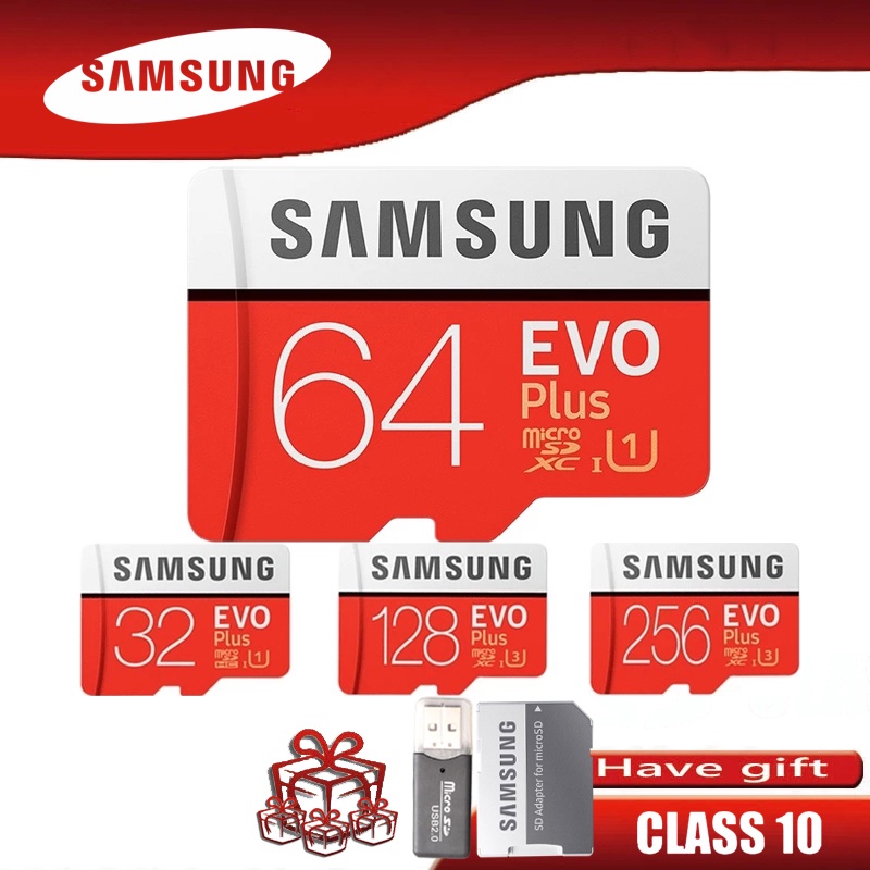 Thẻ Nhớ SAMSUNG EVO PLUS 64GB 128GB 256GB 512GB 1TB Class10 64GB TF 2 Năm Chất Lượng Cao | BigBuy360 - bigbuy360.vn