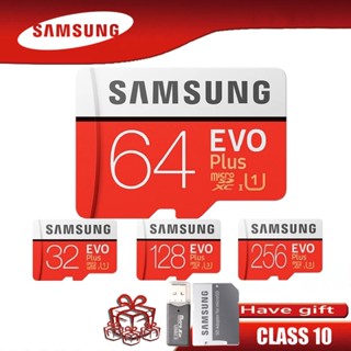 Thẻ Nhớ Samsung EVO PLUS 64GB 128GB 256GB 512GB 1TB Class10 64GB 32GB 8GB TF / SD Thẻ Nhớ Tốc Độ Cao Tương Thích Điện Thoại Di Động Giám Sát Camera Máy Tính