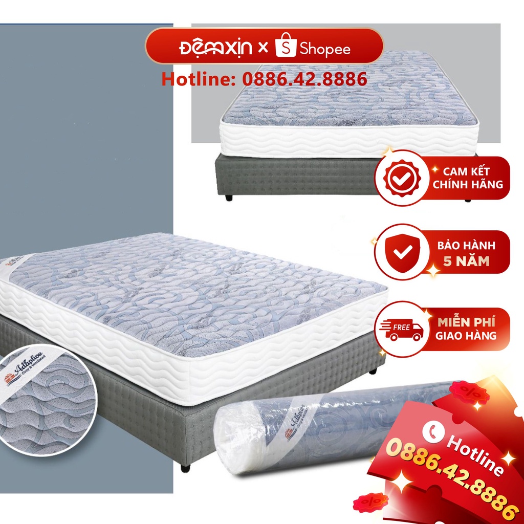 Đệm Lò Xo Túi Cuộn Adaptive Cao Cấp Khách Sạn 6 Sao - Đệm Xịn - Bảo Hành 7 Năm