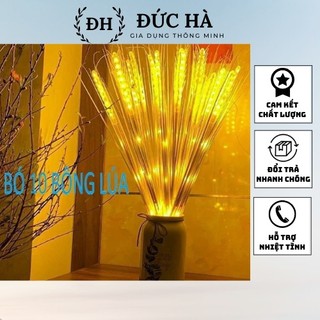 Đèn led bông lúa trang trí tết 2023-bông lúa vàng-trang trí bàn thờ phòng khách dùng điện an toàn, 10 bông thu hút tài