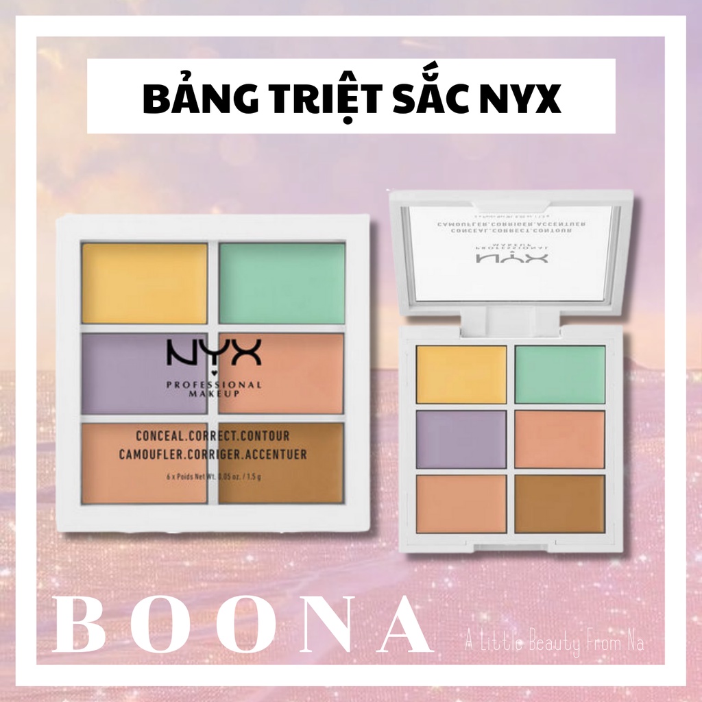 Nyx - Professions Color Correcting - Bảng triệt sắc, che khuyết điểm thần thánh