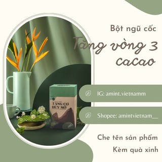 Bột ngũ cốc hỗ trợ Tăng vòng 3 Cacao Diet A’mint - Amint