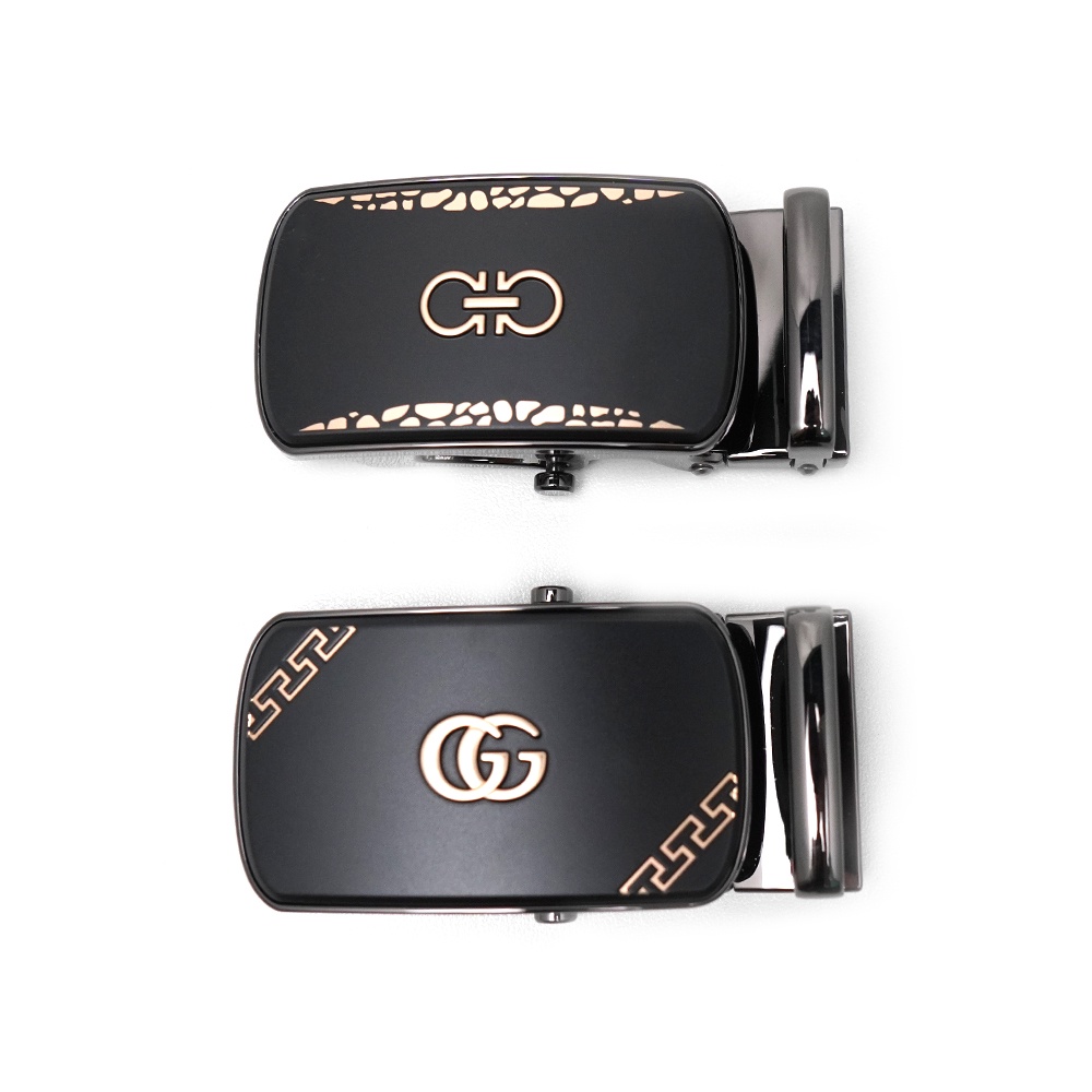 Mặt khóa thắt lưng nam, đầu khóa lăn cao cấp màu đen nhám sang trọng L255D