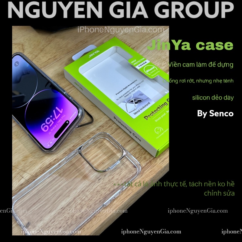 Ốp iPhone 14 pro max silicon dẻo chống chọi liệng - Ốp chống shock iP 14 Plus thông minh Nguyễn Gia group Cao Đạt Q5