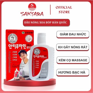 Dầu nóng xoa bóp Antiphlamine Hàn Quốc giảm đau hiệu quả an toàn cho da phù hợp co mọi lứa tuổi
