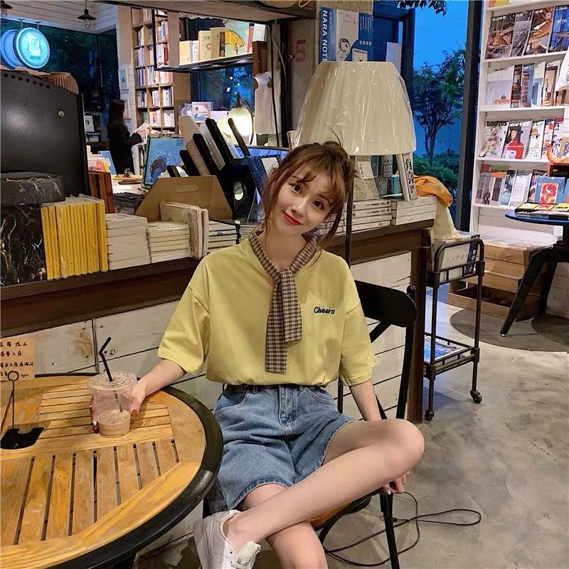 Áo Thun Tay Ngắn Dáng Rộng Phong Cách Hàn Quốc Thời Trang Mùa Hè 2022 Mới
