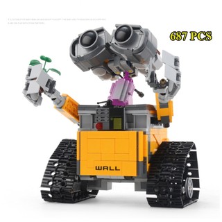 Bộ đồ chơi xếp hình lắp ghép wall e, lắp ráp người máy biến hình robot wall e