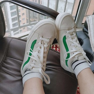 Giày van.s style 36 jolly green canvas da lộn lai au