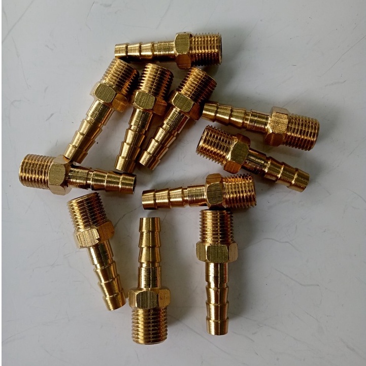 Đầu nối thau đuôi chuột ren ngoài