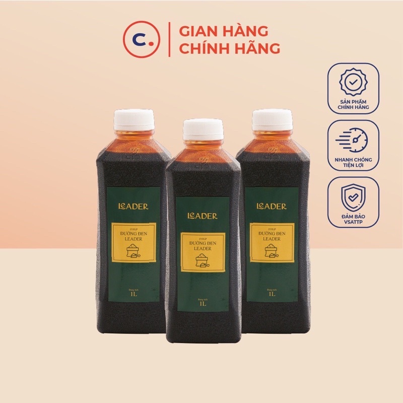 Siro đường đen leader 1000ml