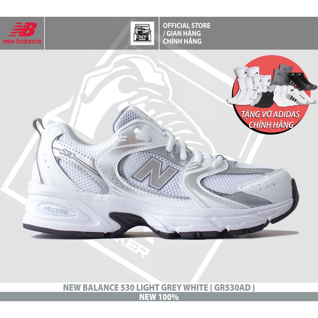 Giày New Balance 530 LIGHT GREY WHITE ( GR530AD ) - AUTHENTIC 100%