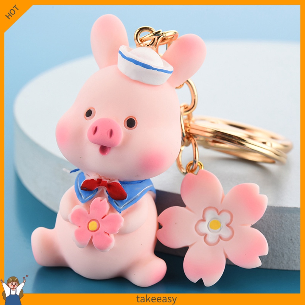 Móc khóa hình chú heo con xinh xắn dễ thương