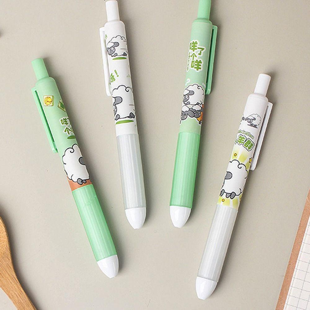 CHOOKEY Set 6 Bút Mực Dạng Nhấn Họa Tiết Hoạt Hình Dễ Thương